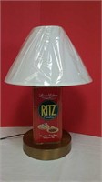 Ritz Crackers Vintage Tin Made Into A Lamp