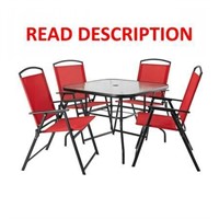 $110  Mainstays Albany Lane 5 Piece Dining Set  Re