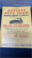 Vintage 11th Annual Antique Auto Show Poster Halif