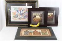 5 Signed Landscape, Still Life Framed Art Prints