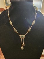 Casa del jade jade sterling silver collar necklace