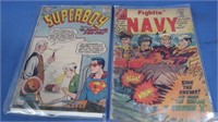 Vintage Comic Books-Fighting Navy, Superboy