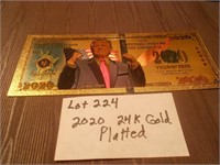 2020 Donald Trump Gold Banknote