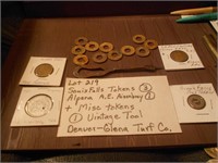 Sioux Falls, Alpena, & Misc. Tokens, Vintage Tool
