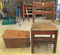 Antique Chair & Basket