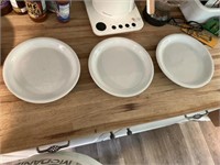 7 Mainstays plates, paper plates, 5 bowls, 4