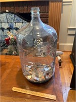 5 gallon jar with coins