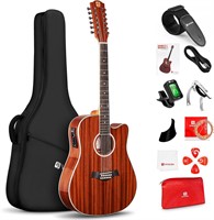 Vangoa 12 String Acoustic Electric Guitar