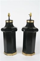 Pair of Modern Tin Table Lamps