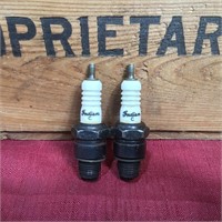 2 x Indian C Edison Spark Plugs