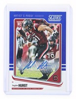 #01/35 HAYDEN HURST AUTO FOOTBALL CARD