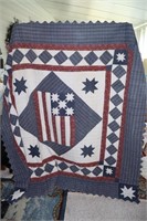Lot of Quilts including Patriotic Quilt w/Pillow,