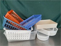 Stack of plastic baskets