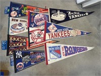 9 pennants - Yankees, and NY Rangers
