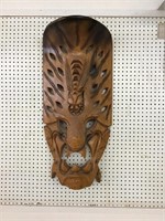 Hand Carved Tiki Tribal Mask Extra Large Wall