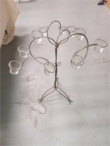 Metal candle holder tree
