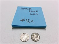 MIXED SILVER DIME LOT