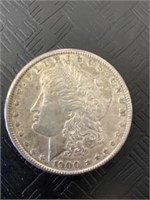 Morgan silver dollar.