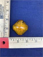 Vintage brooch amber color