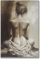 Paimuni Sexy Nude Girl Canvas Wall Art 24x36