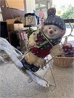 SNOWMAN OUTDOOR DECORATION