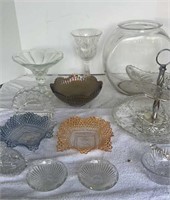 Clear Cut Glass & Vintage Indiana Cut Glass