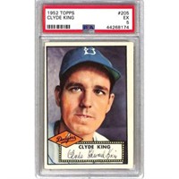 1952 Topps Clyde King Psa 5