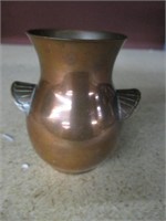 Small Copper Vase with Handles