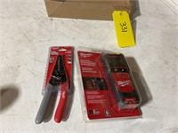 Milwaukee wire strippers continuity tester package