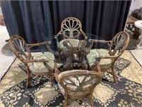 Old world dining table and chairs