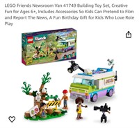 LEGO Friends Newsroom Van 41749 Building Toy Set