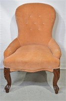 Antique Upholstered Parlor / Bedroom Chair