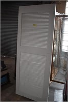 Louvered Wood Door  31.5 X 79