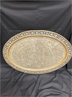Oval Antique Persian Wall Tray