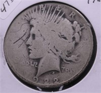 1922 PEACE DOLLAR LOW BALL