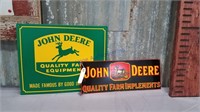 2 John Deere signs