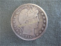 1915-S Barber Half Dollar Silver