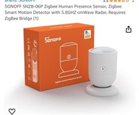 SONOFF SNZB-06P Zigbee Human Presence Sensor
