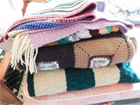 3 handmade afghans - Rag rug