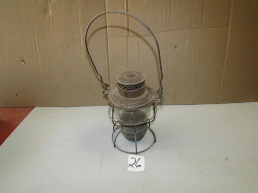 PAT 1911 ADLAKE RR LANTERN W/ ICRR GLOBE