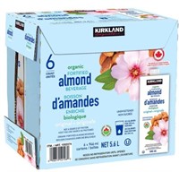 6-Pk Kirkland Signature Organic Almond Beverage