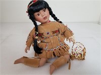 Native American Porcelain Doll