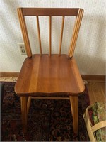 Vintage Spindle Back Oak Chair