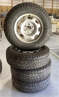 4-Mastercraft tires w/ rims LT245/75R17