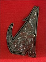 Montana silversmith howling coyote pin. Measures