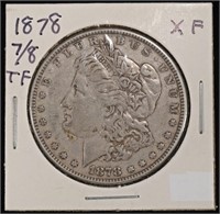 1878 7/8 TF MORGAN DOLLAR XF