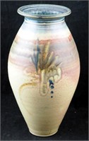 Vintage Original Signed Pottery 12" Vase