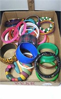 Flat  of Plastic  Bracelets