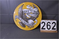 Metal Harley Davidson Sign 14"