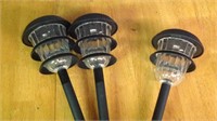 Lot of 3 18 inch solar lights